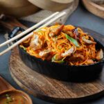 chicken chilli garlic noodless